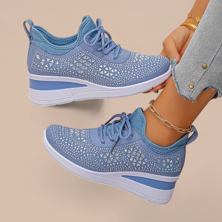 Ruth & Eleanor™ | Olivia – Elegant Sparkling Orthopedic Sneakers