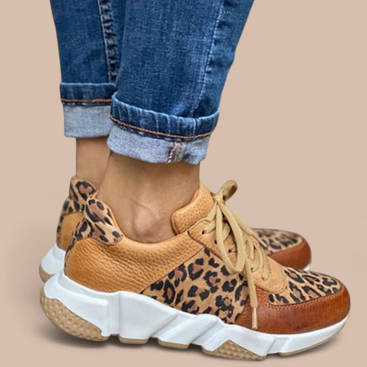 Ruth & Eleanor™ | Comfortable Leopard Sneakers