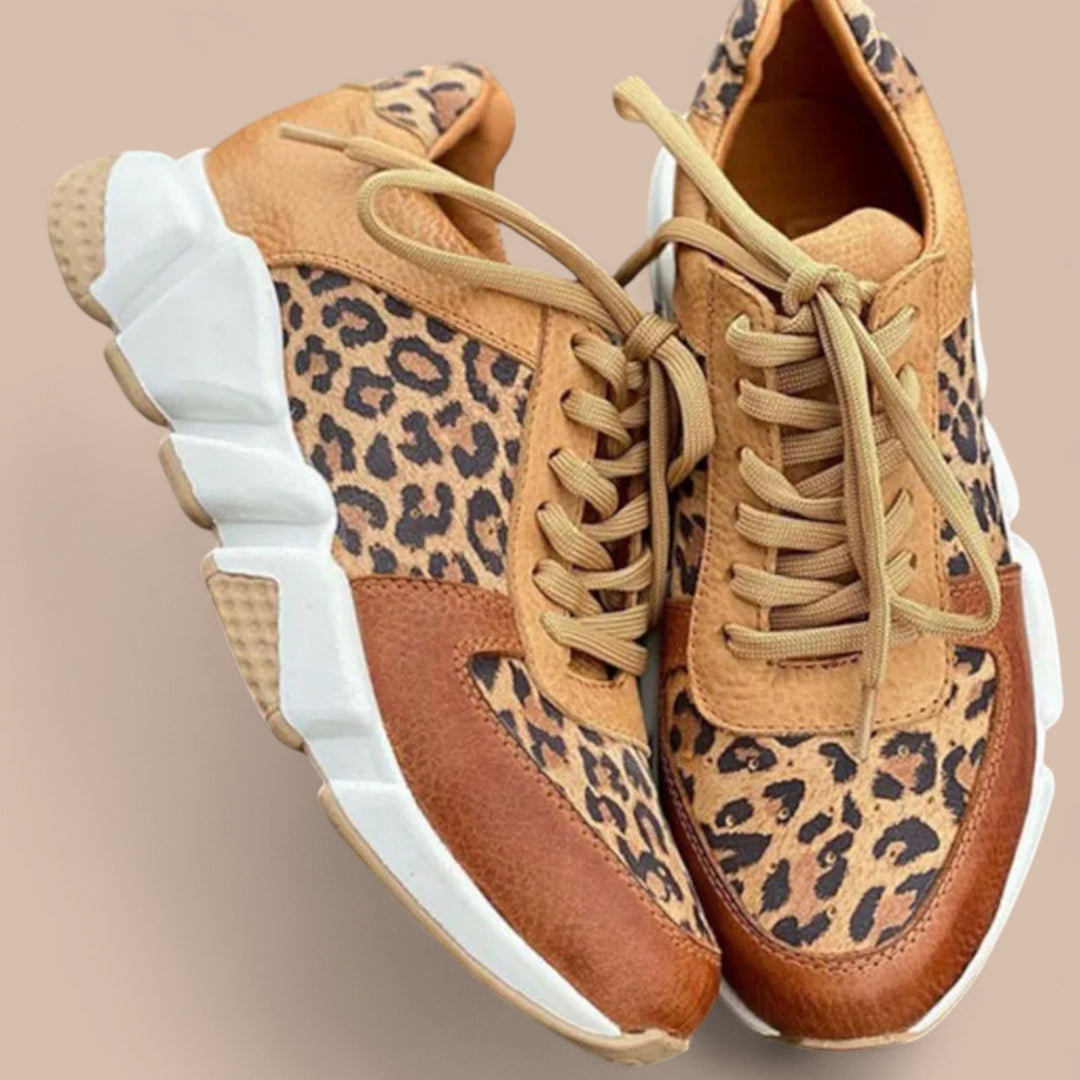 Ruth & Eleanor™ | Comfortable Leopard Sneakers