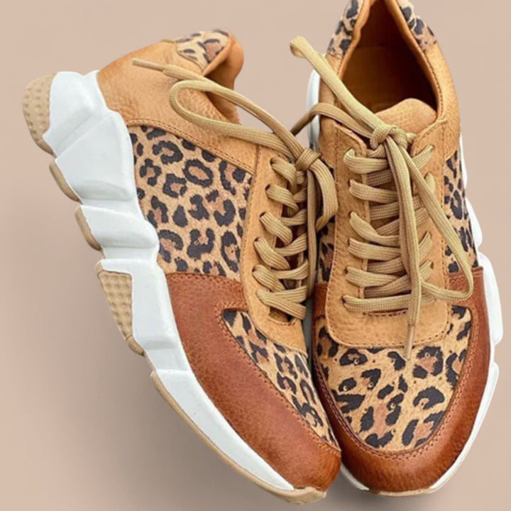 Ruth & Eleanor™ | Comfortable Leopard Sneakers