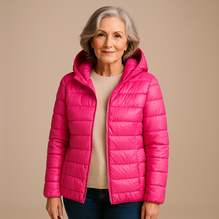 Ruth & Eleonar™ | Hooded Puffer Jacket - Pink