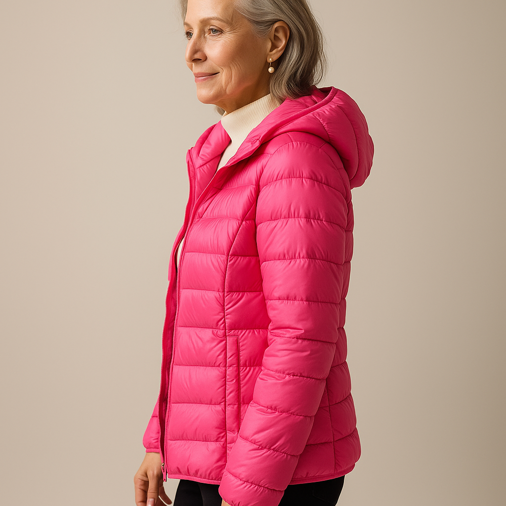 Ruth & Eleonar™ | Hooded Puffer Jacket - Pink