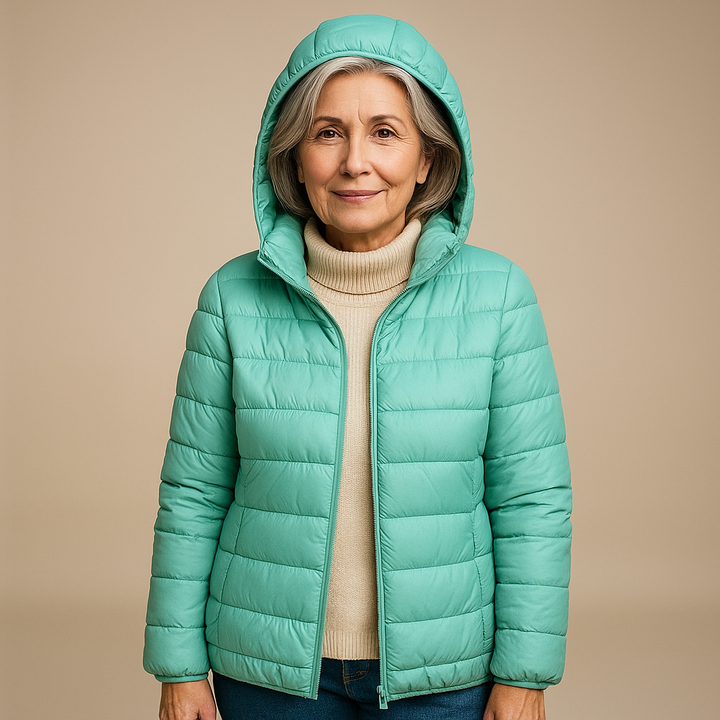 Ruth & Eleanor™ | Hooded Puffer Jacket - Light Blue