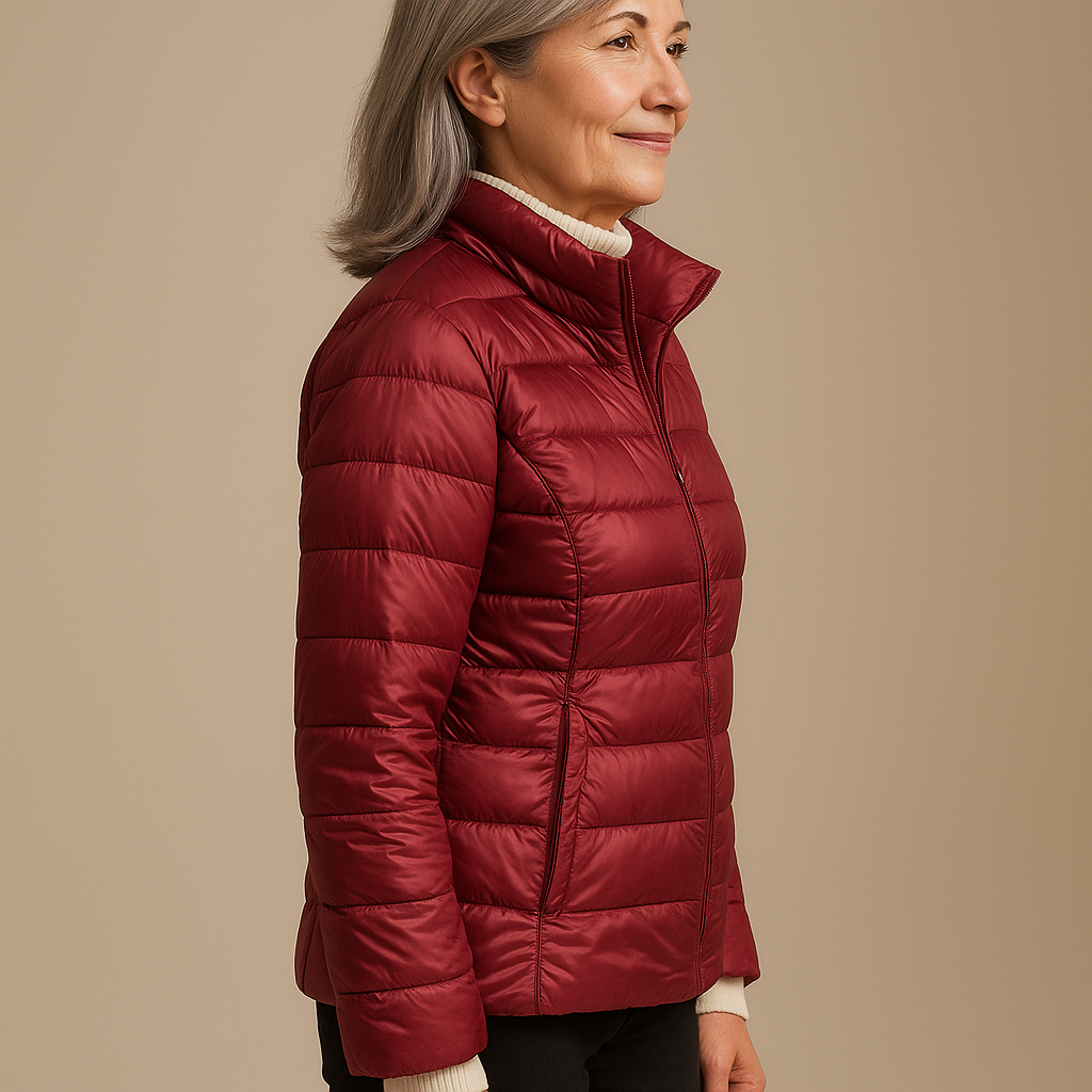 Ruth & Eleanor™ | Puffer Jacket - Burgundy