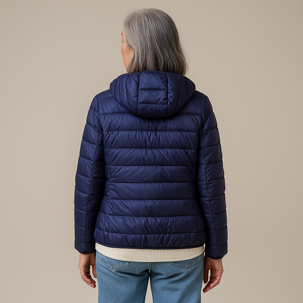 Ruth & Eleanor™ | Hooded Puffer Jacket - Dark Blue