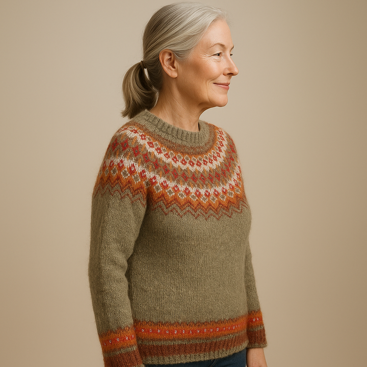 Ruth & Eleanor™ | Vintage Icelandic knitted Sweater