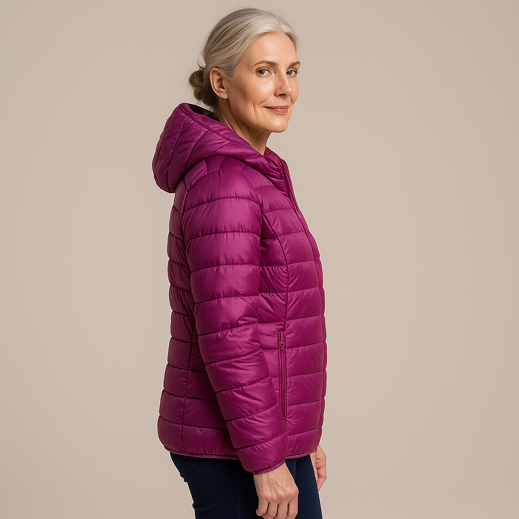 Ruth & Eleanor™ | Hooded Puffer Jacket - Purple
