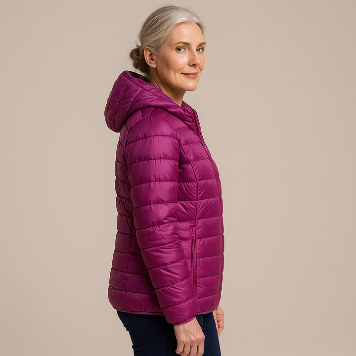Ruth & Eleanor™ | Hooded Puffer Jacket - Purple