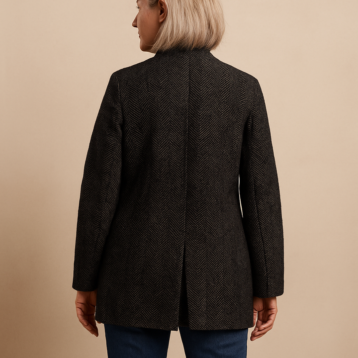 Ruth & Eleanor™  | Elegant Mid-Length Coat with Pockets