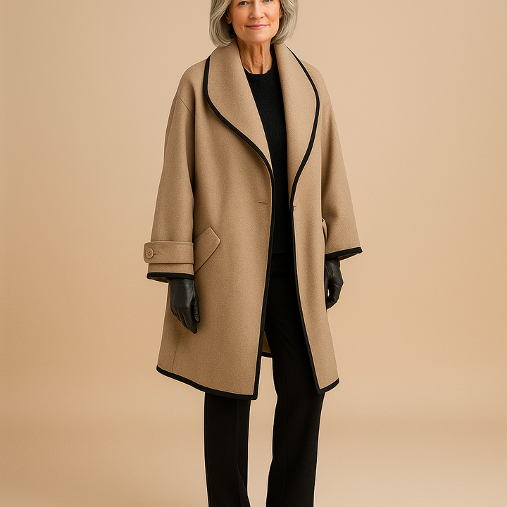 Ruth & Eleanor™ | Elegant truffle coat