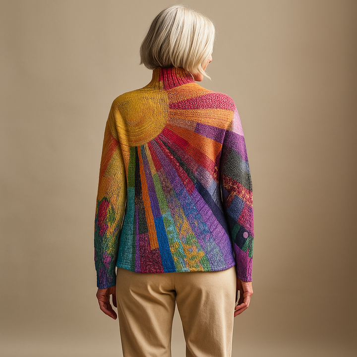 Ruth & Eleanor™ | Colorful Rainbow Knit Sweater
