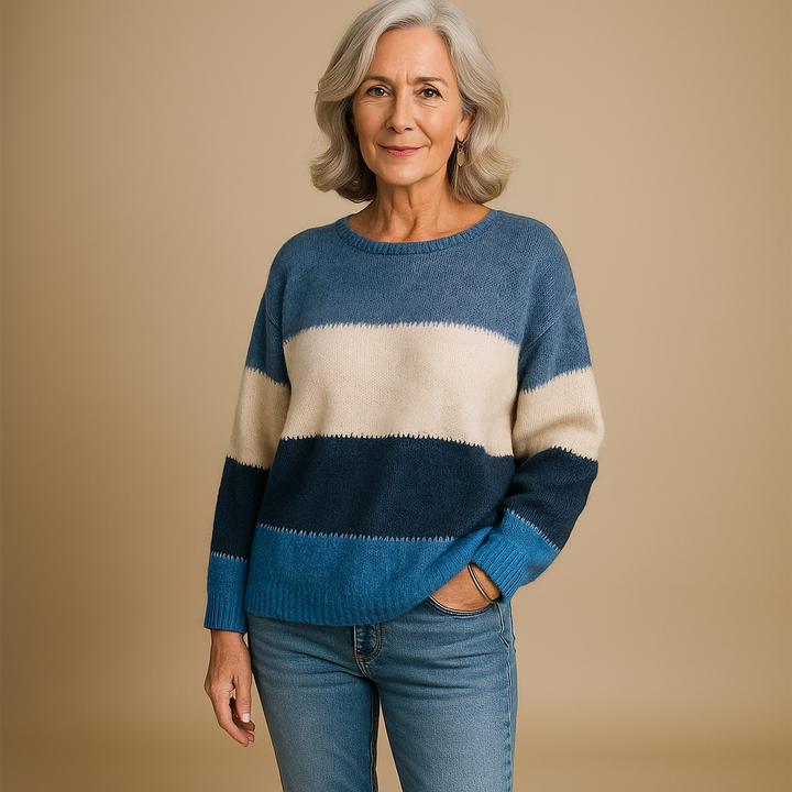 Ruth & Eleanor™ | Colofull Stripes Knit Sweater