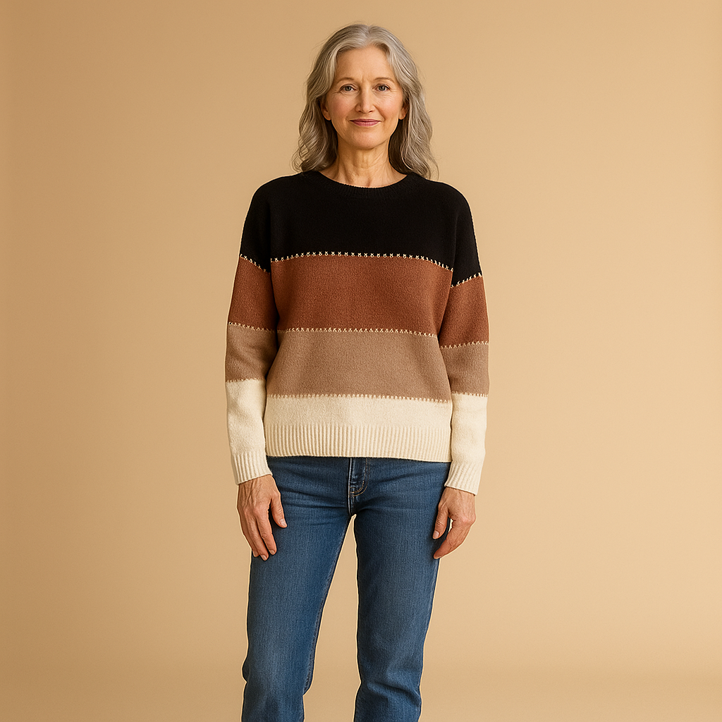 Ruth & Eleanor™ | Colofull Stripes Knit Sweater