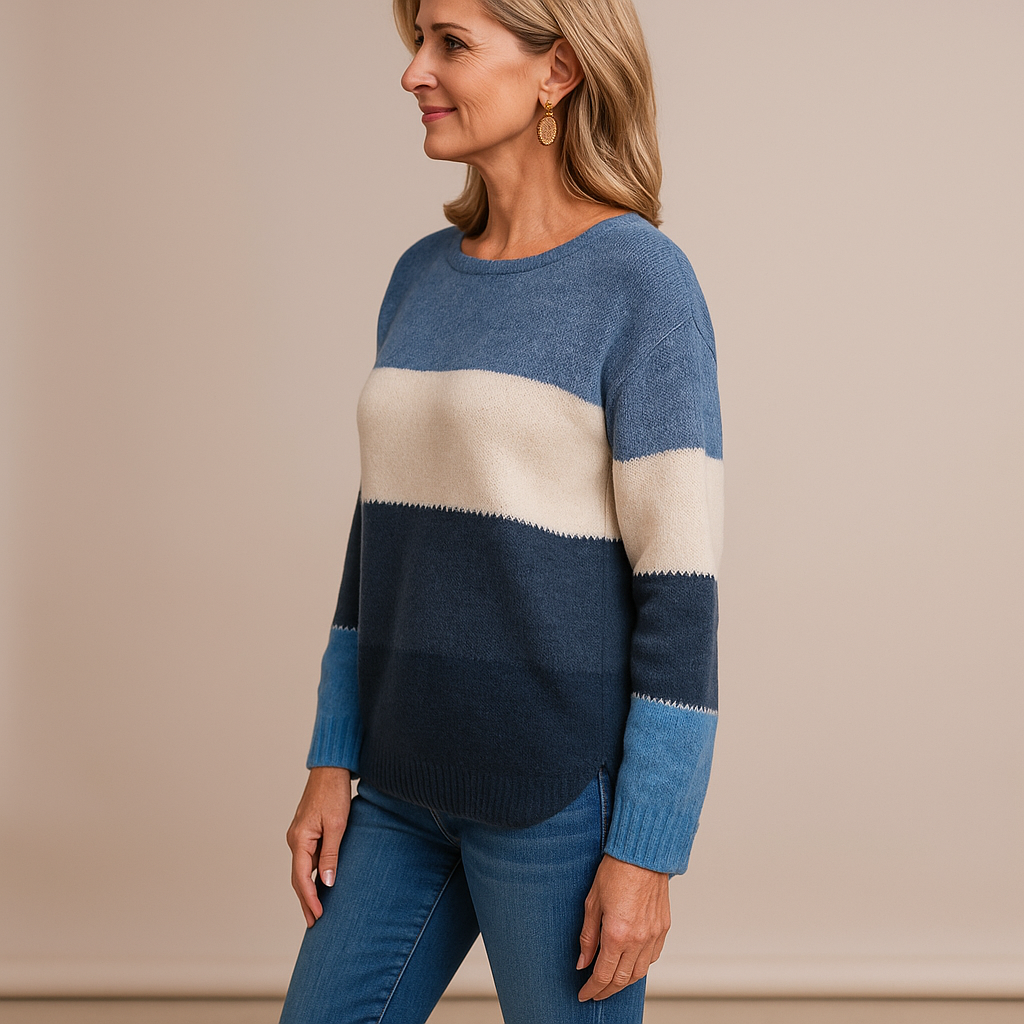 Ruth & Eleanor™ | Colofull Stripes Knit Sweater