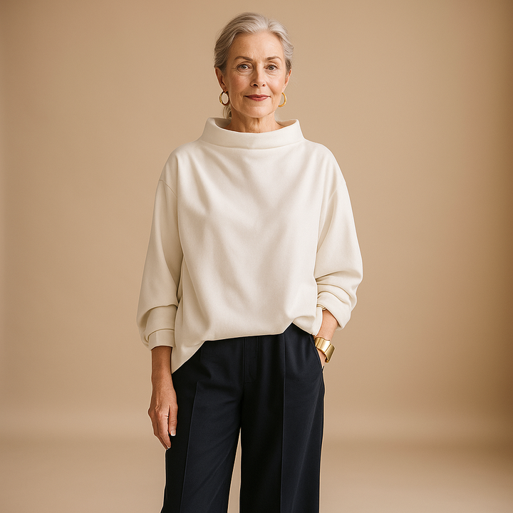 Ruth & Eleanor™ | Classic Soft Mock Neck Pullover