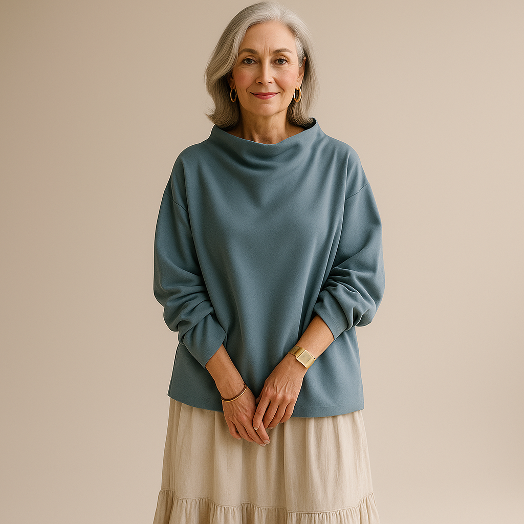 Ruth & Eleanor™ | Classic Soft Mock Neck Pullover