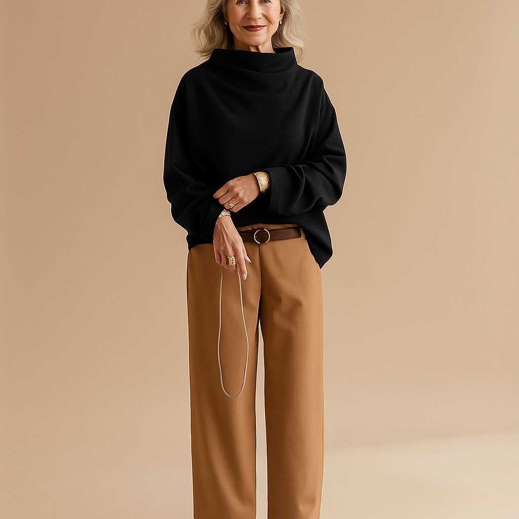 Ruth & Eleanor™ | Classic Soft Mock Neck Pullover
