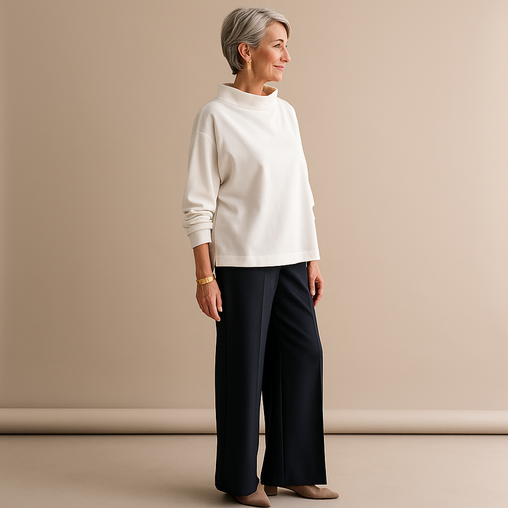 Ruth & Eleanor™ | Classic Soft Mock Neck Pullover