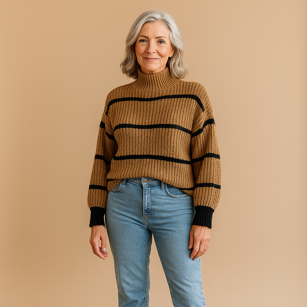 Ruth & Eleanor™ | Striped Heritage Knit Sweater