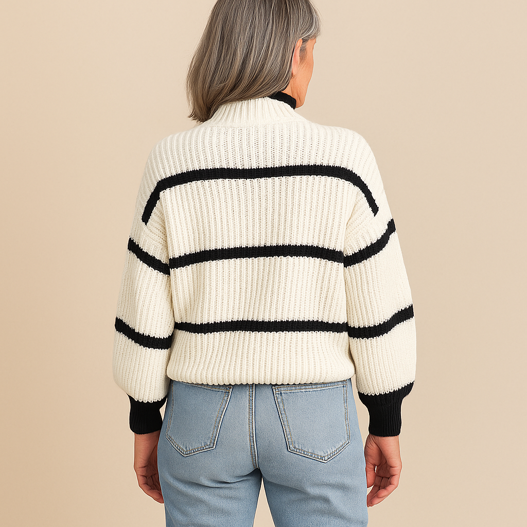 Ruth & Eleanor™ | Striped Heritage Knit Sweater