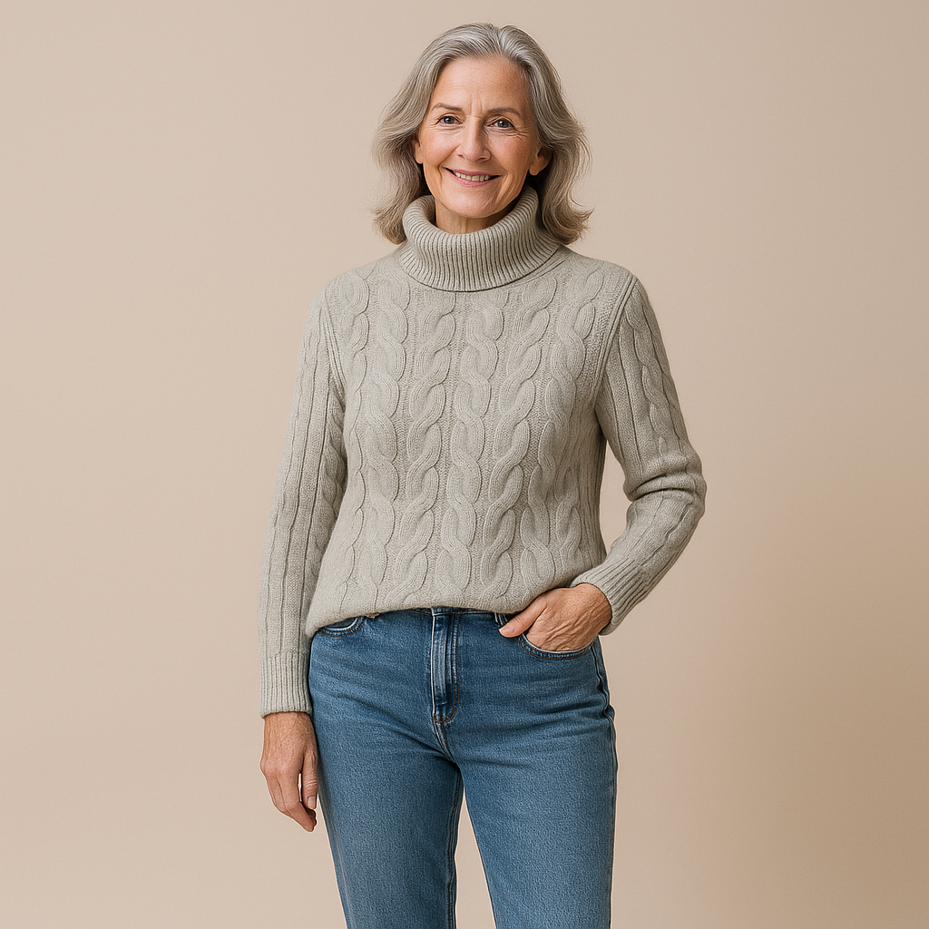 Ruth & Eleanor™ | Cozy Cable Turtleneck Sweater