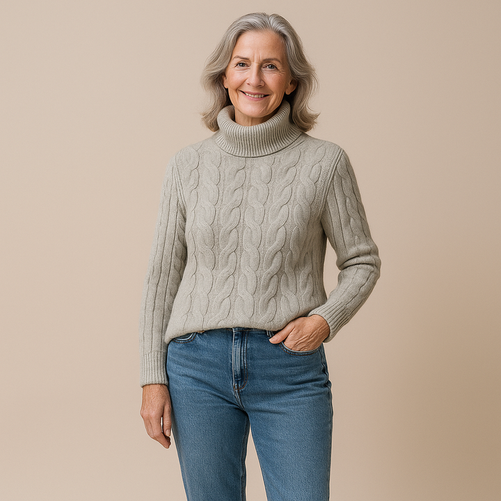 Ruth & Eleanor™ | Cozy Cable Turtleneck Sweater
