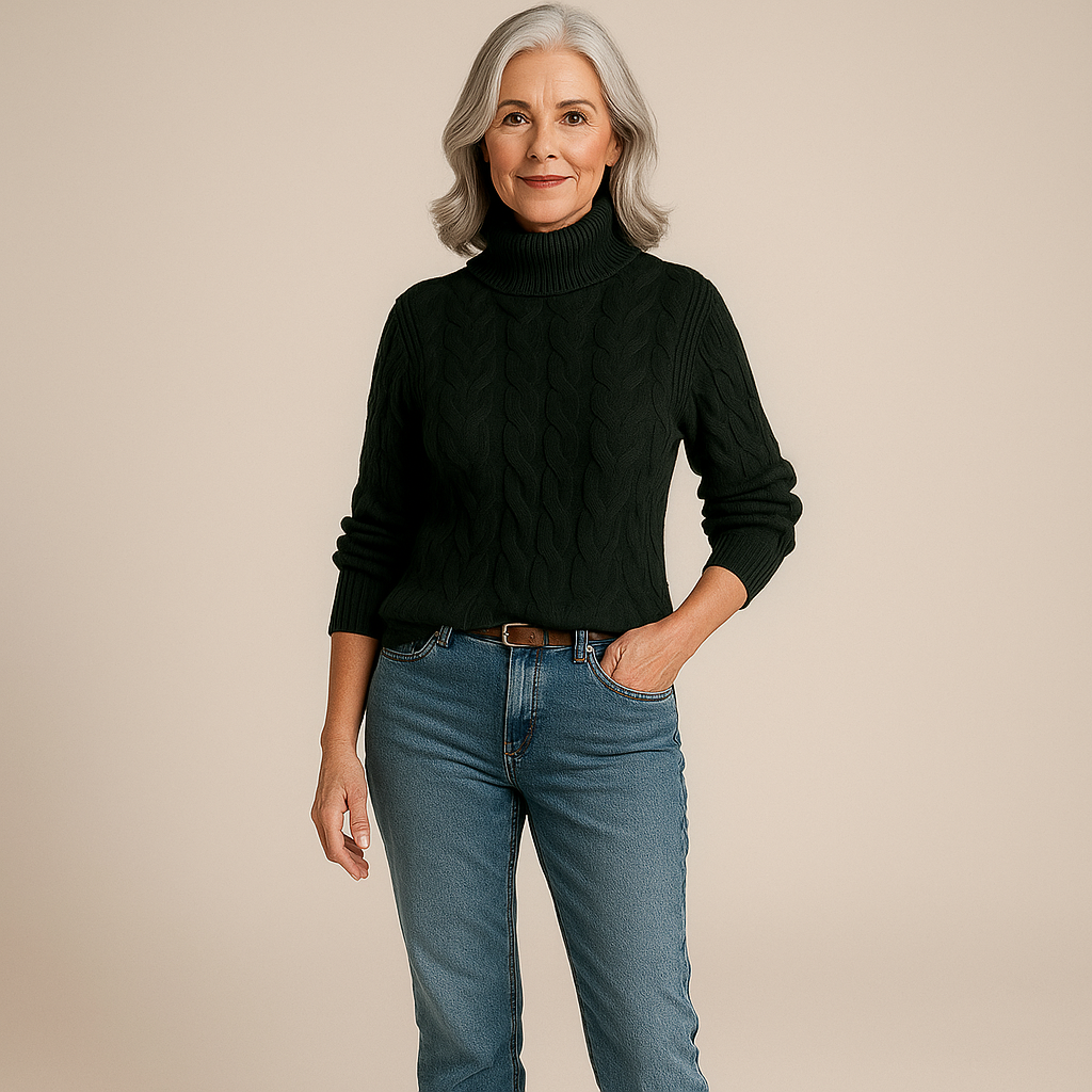 Ruth & Eleanor™ | Cozy Cable Turtleneck Sweater