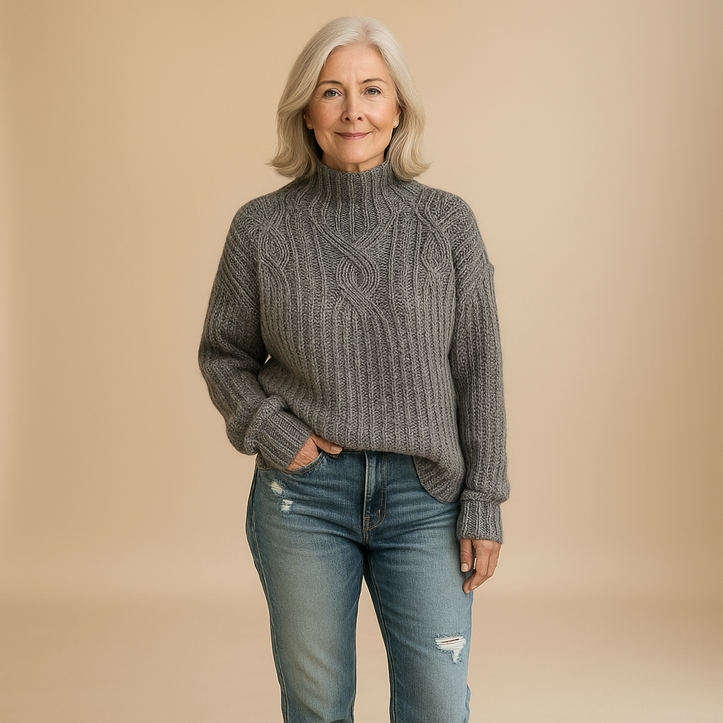 Ruth & Eleanor™ | Classic Cable Knit Sweater