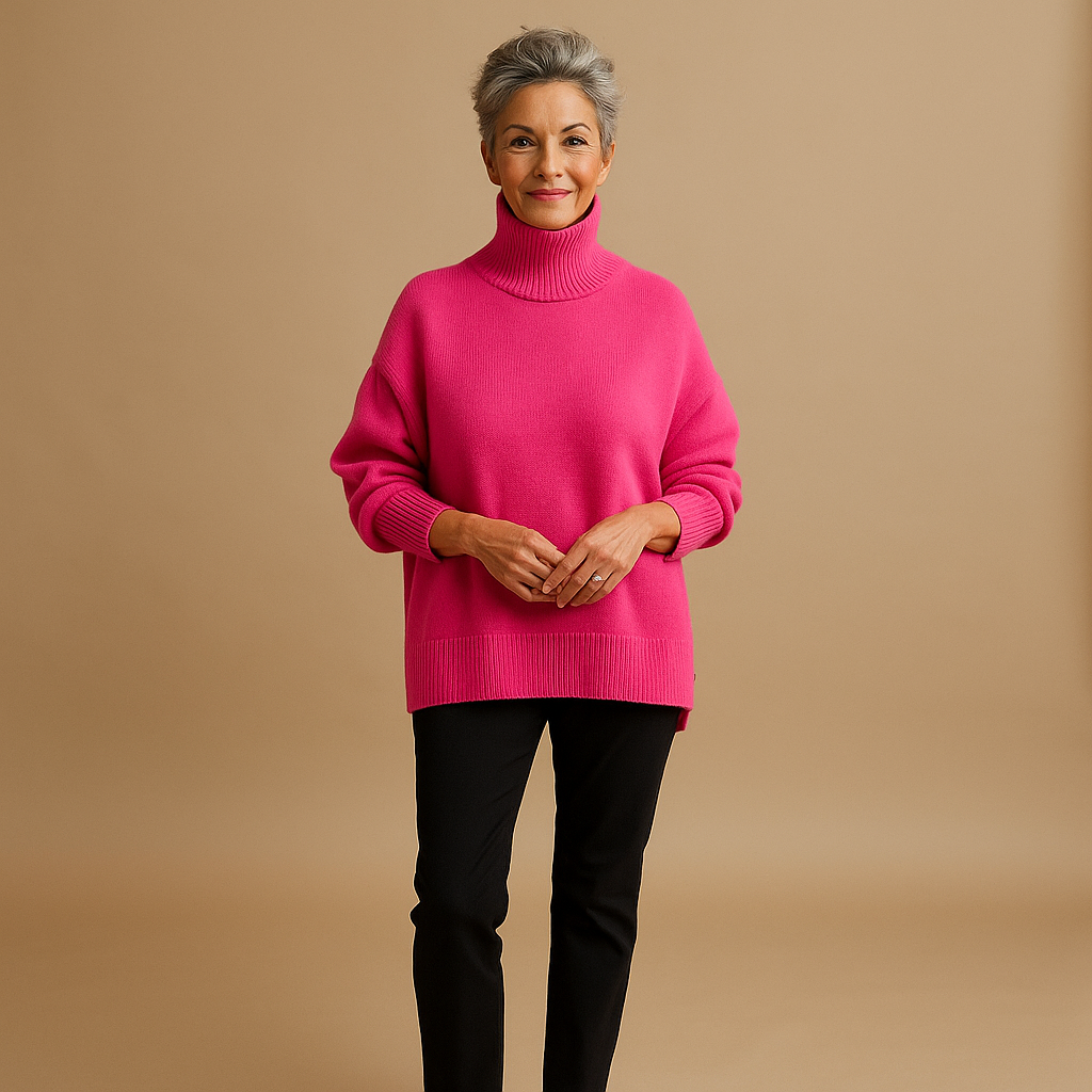Ruth & Eleanor™ | Soft Sky Turtleneck Sweater