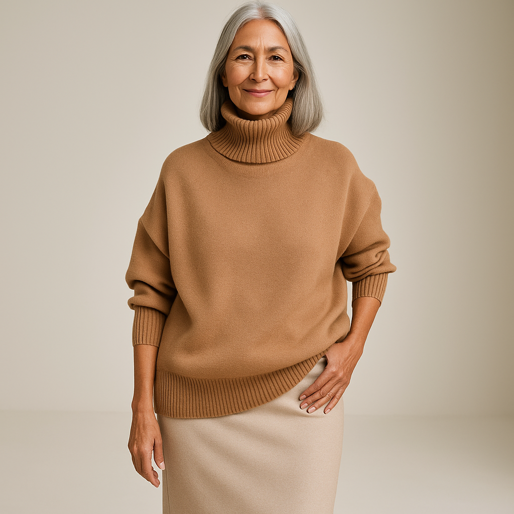 Ruth & Eleanor™ | Soft Sky Turtleneck Sweater