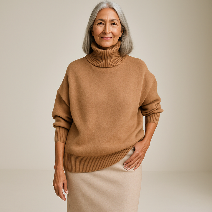 Ruth & Eleanor™ | Soft Sky Turtleneck Sweater