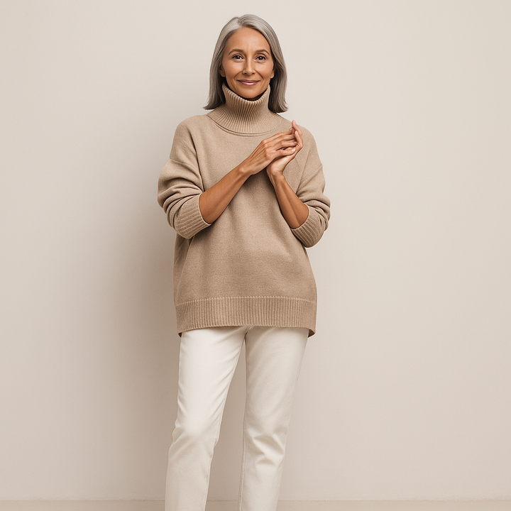 Ruth & Eleanor™ | Soft Sky Turtleneck Sweater