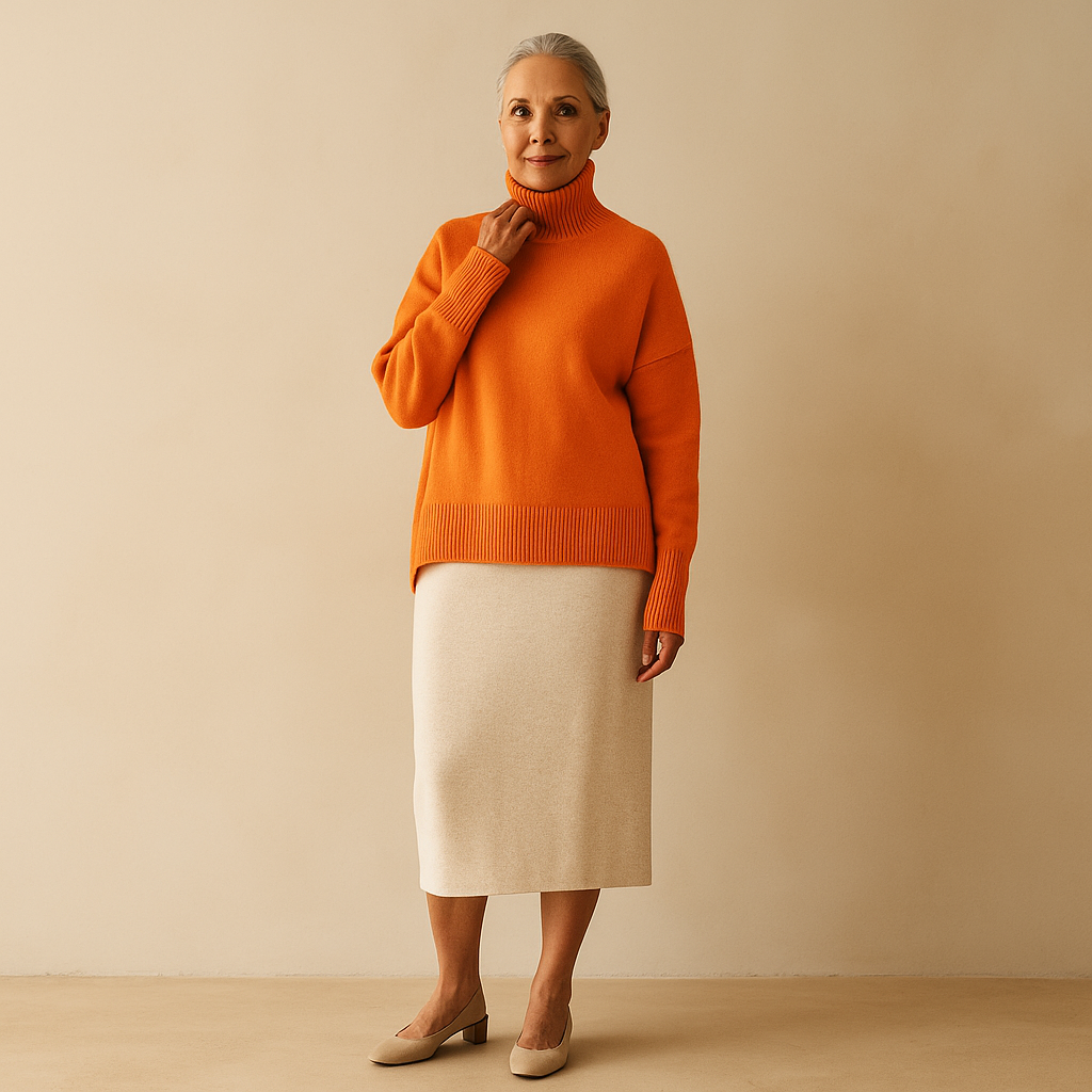 Ruth & Eleanor™ | Soft Sky Turtleneck Sweater