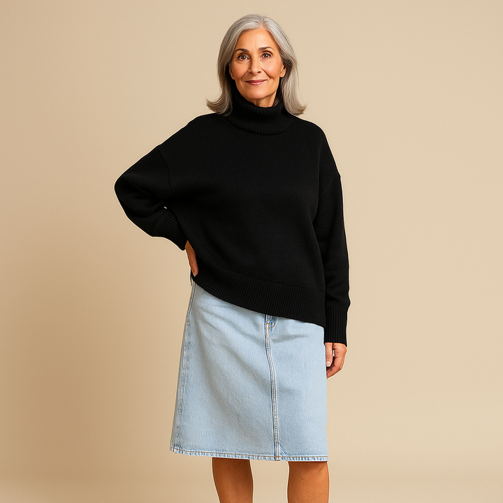 Ruth & Eleanor™ | Soft Sky Turtleneck Sweater