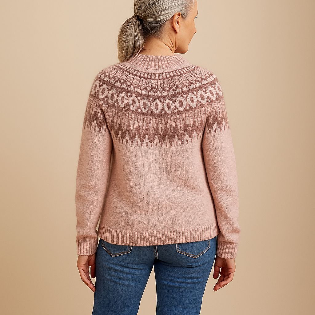 Ruth & Eleanor™ |  Pink Vintage Knitted Sweater