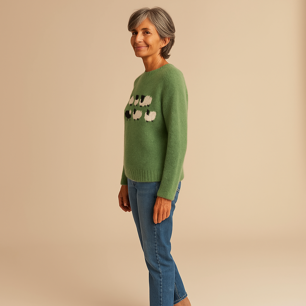 Ruth & Eleanor™ | Green Vintage Knitted Sweater