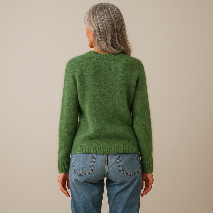Ruth & Eleanor™ | Green Vintage Knitted Sweater