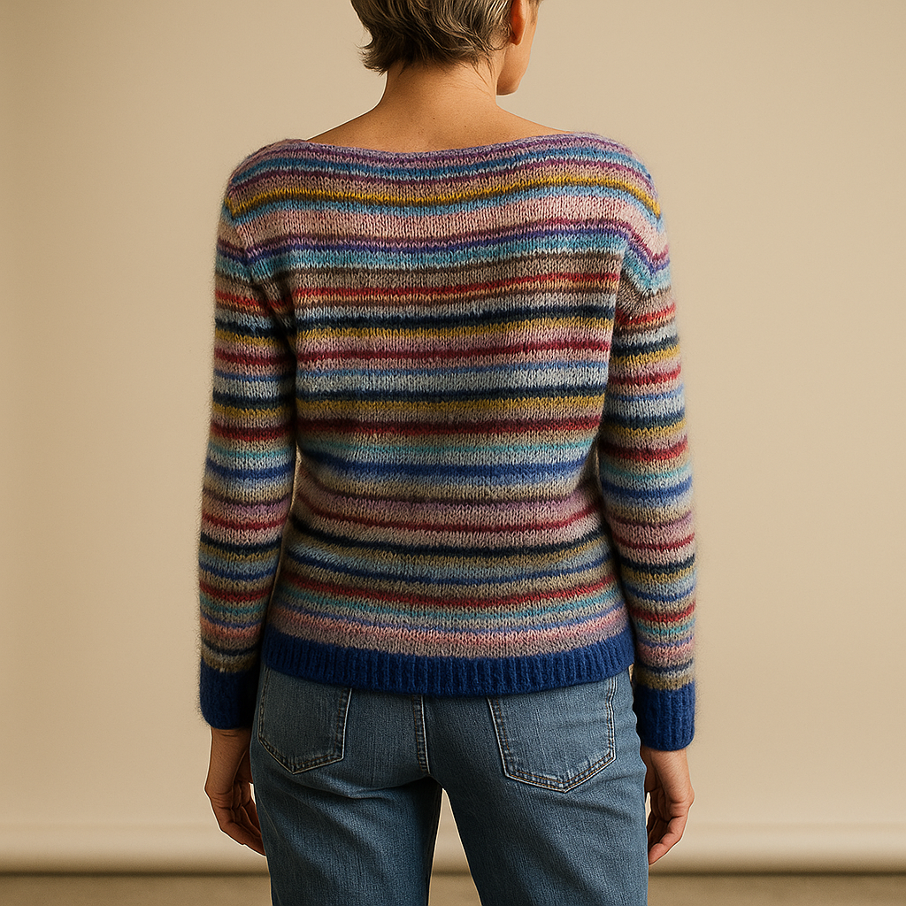 Ruth & Eleanor™ | Vintage Striped Icelandic knitted Sweater