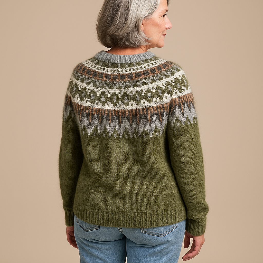 Ruth & Eleanor™ | Top Padded Vintage Knitted Sweater