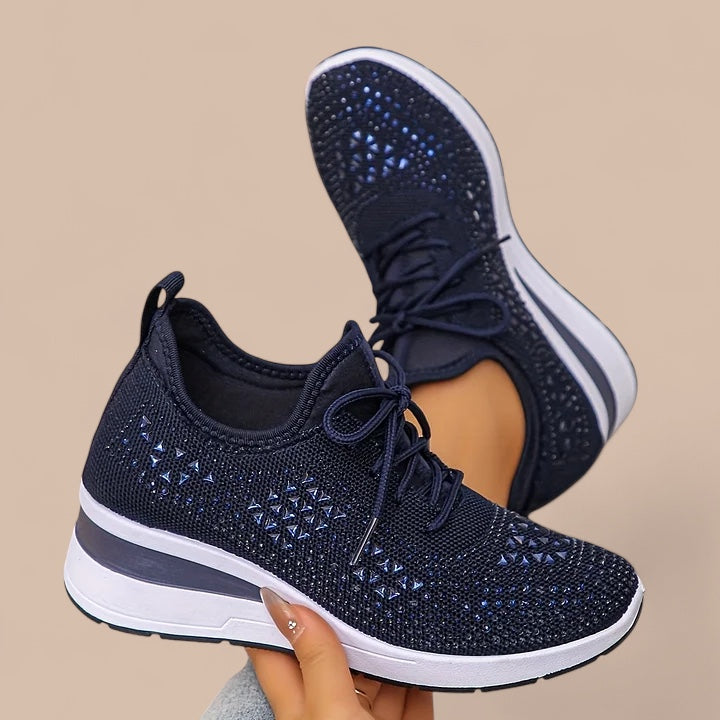 Ruth & Eleanor™ | Olivia – Elegant Sparkling Orthopedic Sneakers