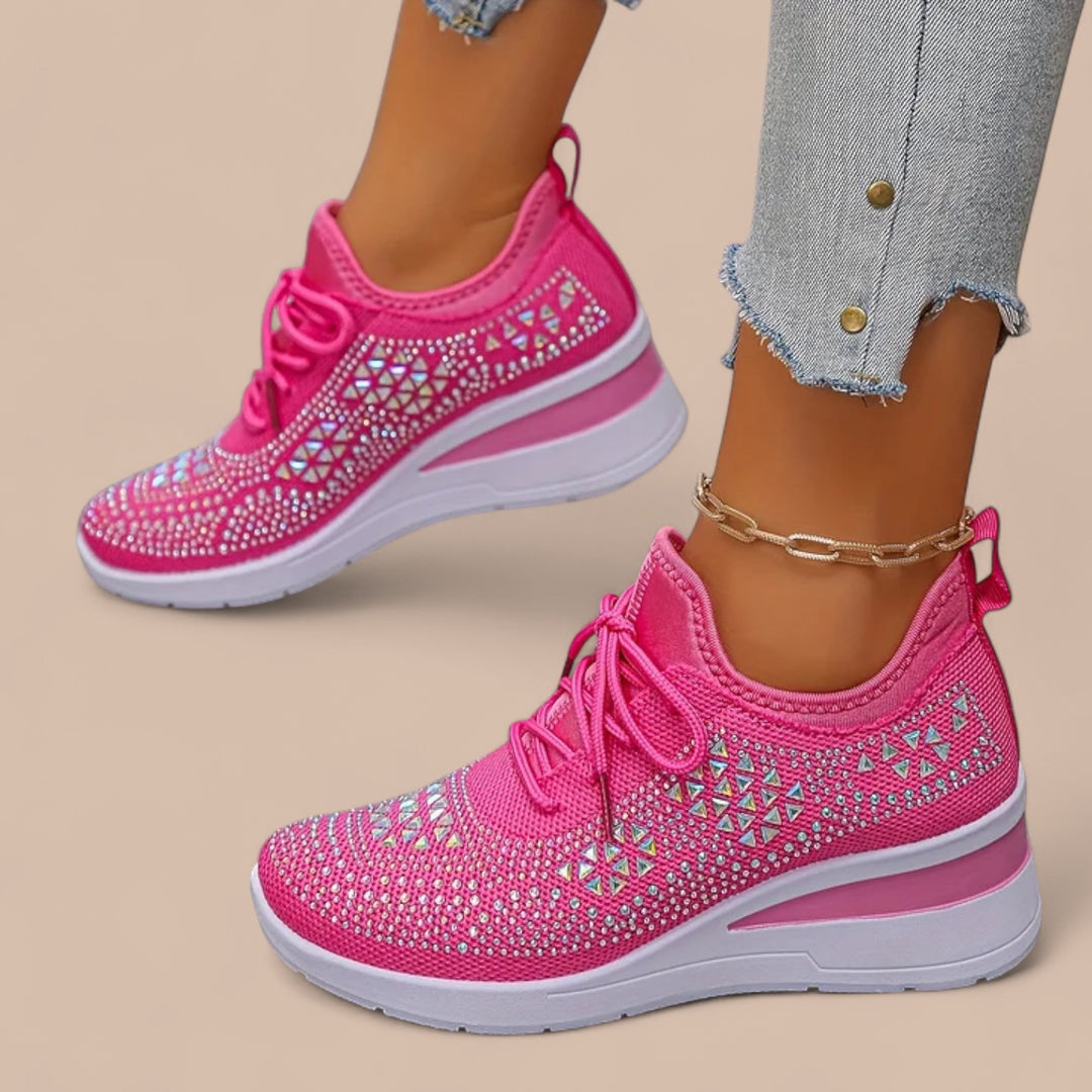 Ruth & Eleanor™ | Olivia – Elegant Sparkling Orthopedic Sneakers