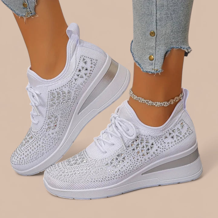 Ruth & Eleanor™ | Olivia – Elegant Sparkling Orthopedic Sneakers