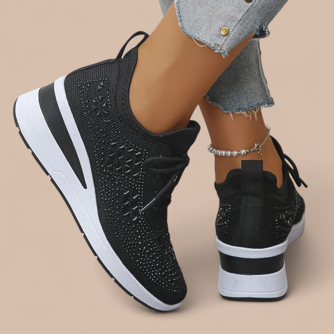 Ruth & Eleanor™ | Olivia – Elegant Sparkling Orthopedic Sneakers