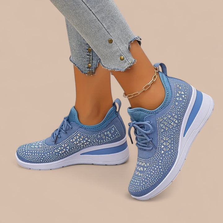Ruth & Eleanor™ | Olivia – Elegant Sparkling Orthopedic Sneakers