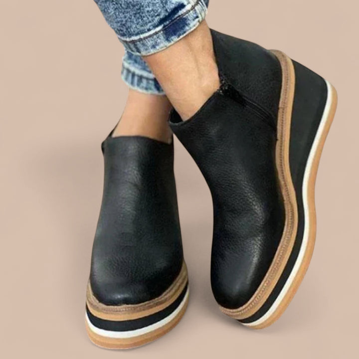 Ruth & Eleanor™ | Casual Wedge Ankle Boots