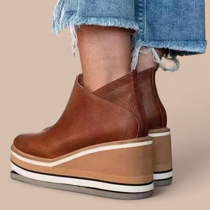 Ruth & Eleanor™ | Casual Wedge Ankle Boots
