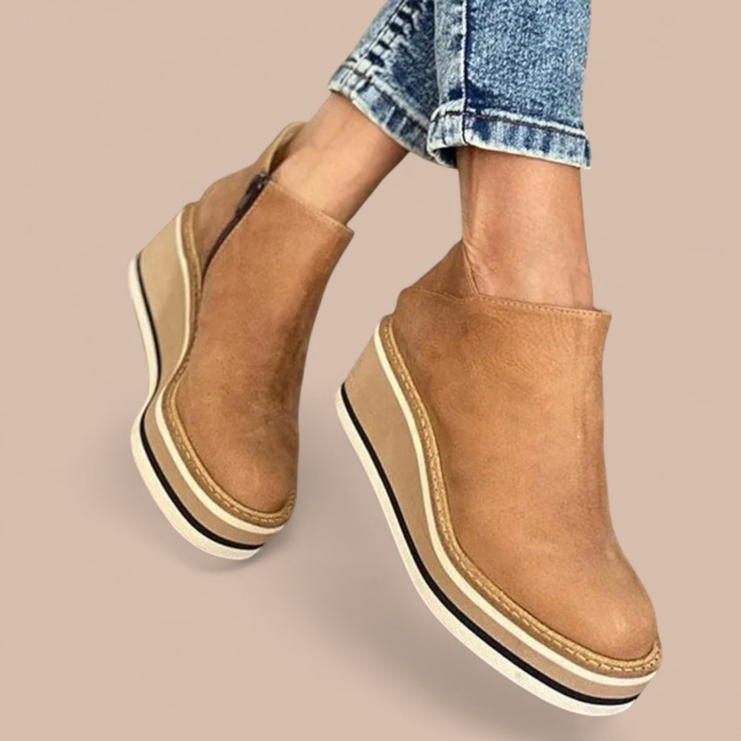 Ruth & Eleanor™ | Casual Wedge Ankle Boots