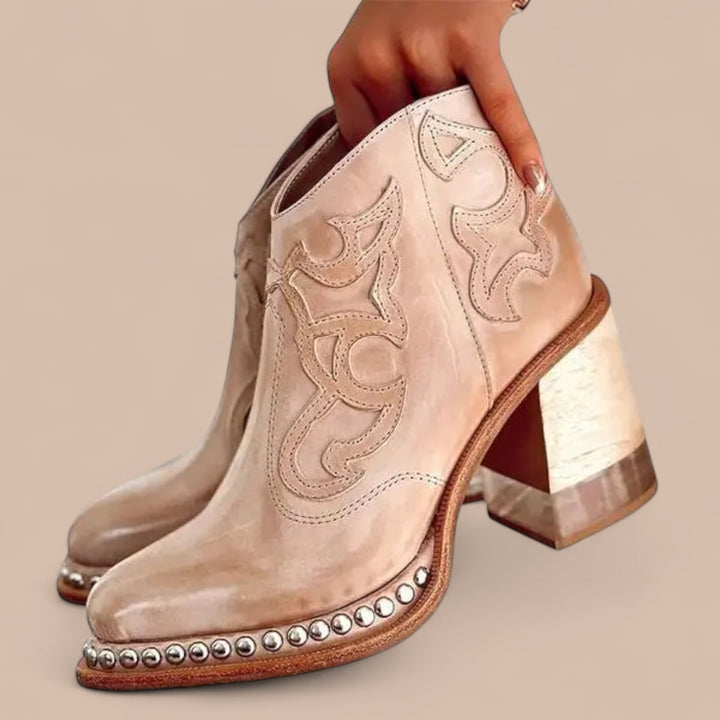 Ruth & Eleanor™ | Embroidered Leather Boots