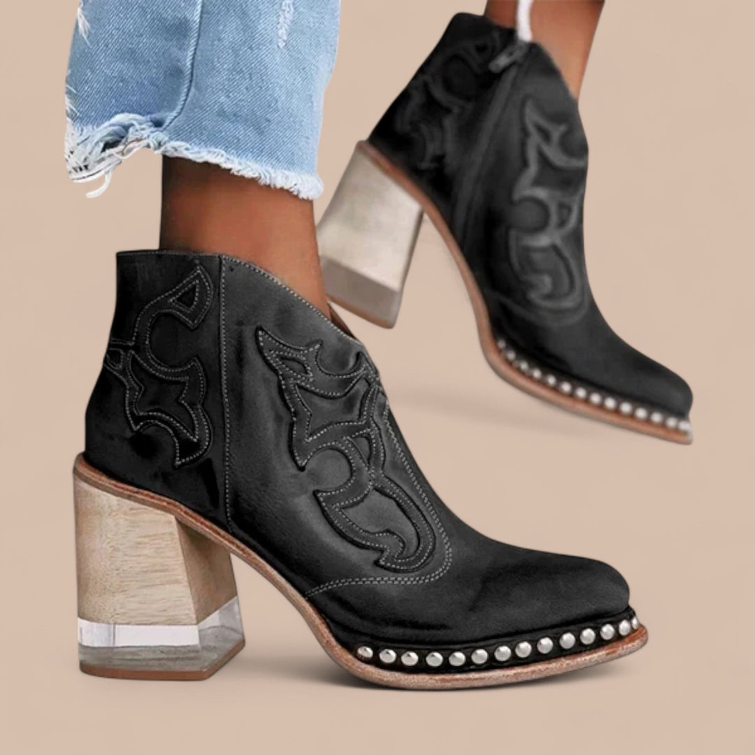 Ruth & Eleanor™ | Embroidered Leather Boots