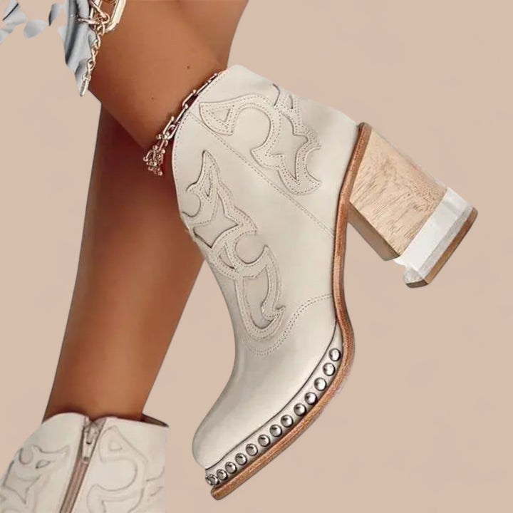 Ruth & Eleanor™ | Embroidered Leather Boots